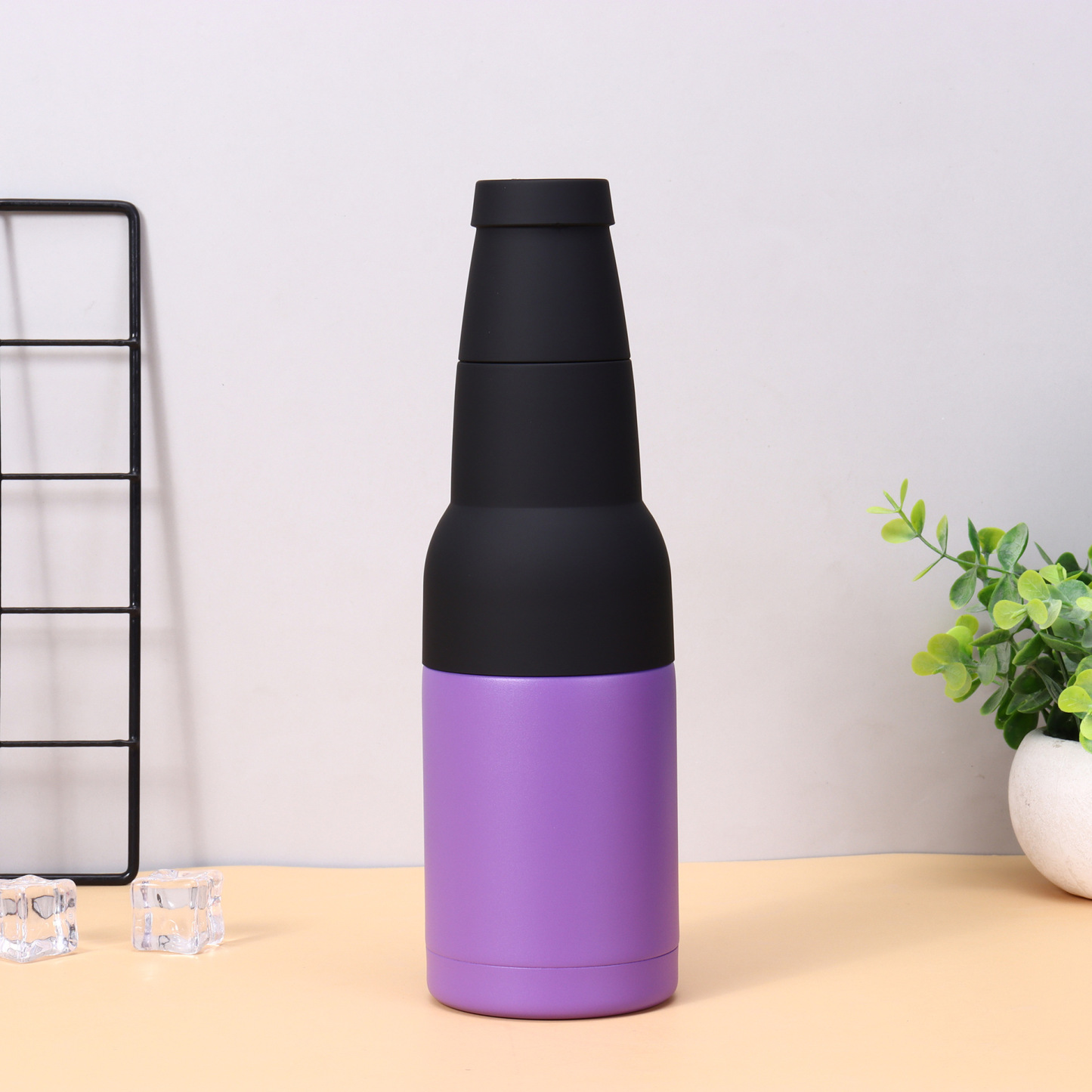 กระติกเก็บความเย็นสแตนเลสมัลติฟังก์ชั่นพร้อมที่เปิดขวด