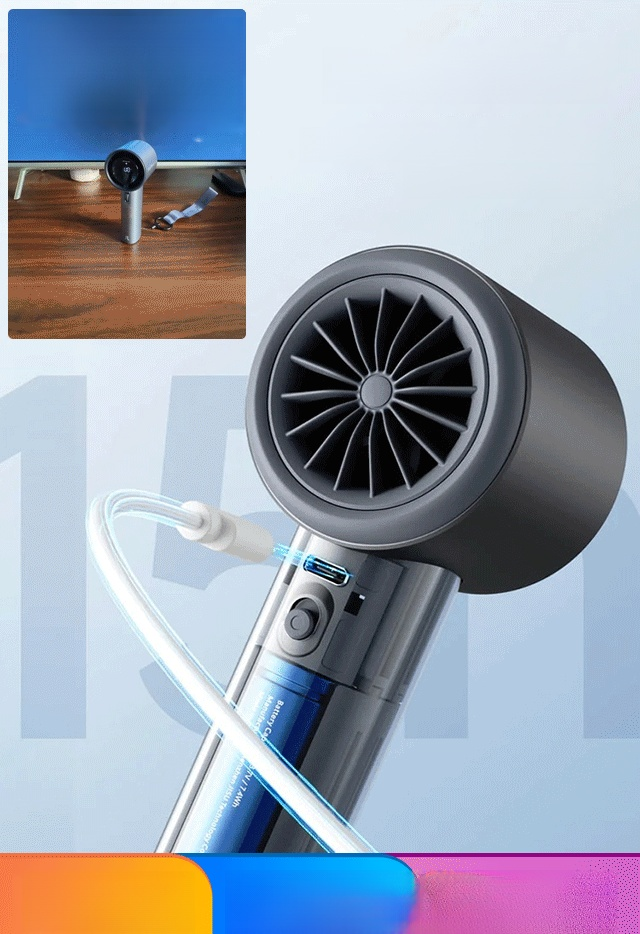 🌀✨พัดลมถือชนิดเทอร์โบ แรงมาก ให้พลังงานอย่างแรง ใช้งานได้นาน พกพาสะดวก เพื่อความสดชื่นทุกเวลาทุกที่!