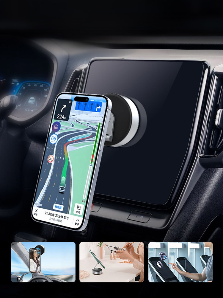 ที่ยึดโทรศัพท์ด้วยแม่เหล็กสุญญากาศ เมื่อคุณติดมันกับพื้นผิวเรียบๆ จะติดแน่นมาก ดึงยังไงก็ไม่หลุด