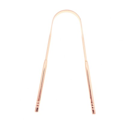 ที่ขูดลิ้นสแตนเลส 304 ทำความสะอาดฝ้าบนลิ้น