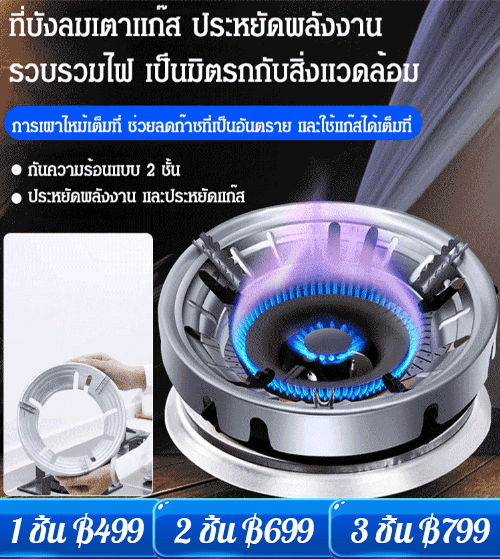 ฝาครอบเตาแก๊สแบบประหยัดพลังงาน