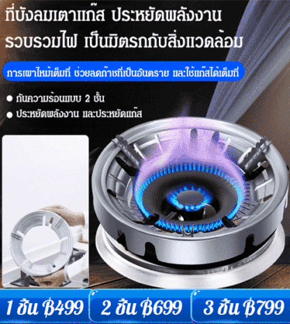 ฝาครอบเตาแก๊สแบบประหยัดพลังงาน