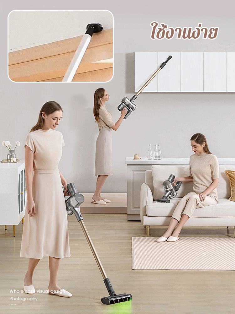 เครื่องดูดฝุ่นกำจัดไรพลังสูงในครัวเรือน