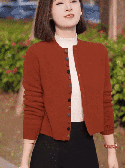 เสื้อสเวตเตอร์แขนยาวหรูหรา