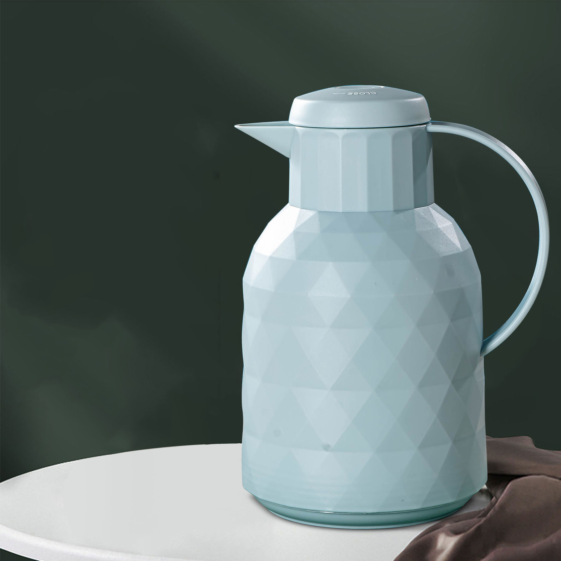 鑽石按壓款1L保溫壺