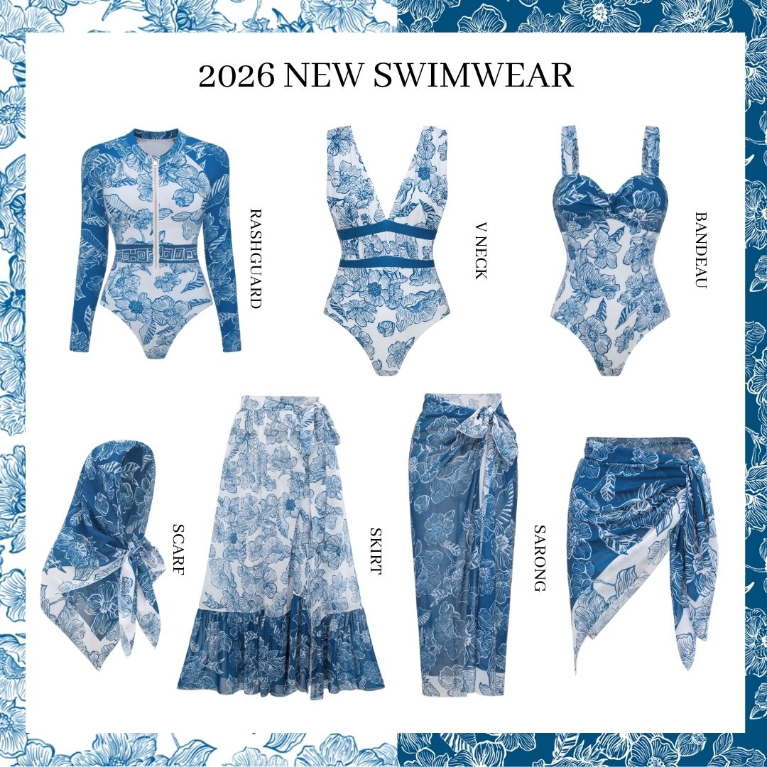 Color Block Long Sleeve Rashguard Swimsuit Set(s)