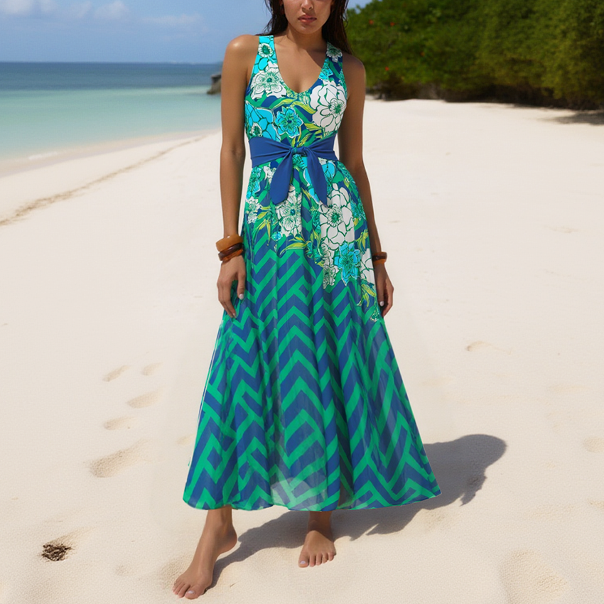 V Neck Blossom Print Swimsuit Set(s)