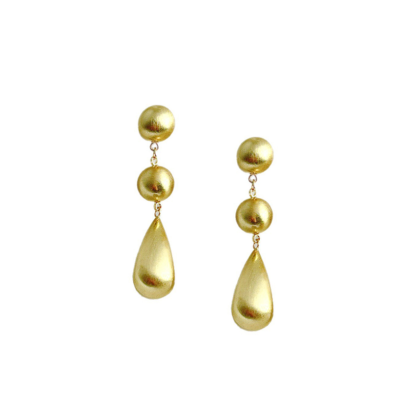 Teardrop Stud Earrings
