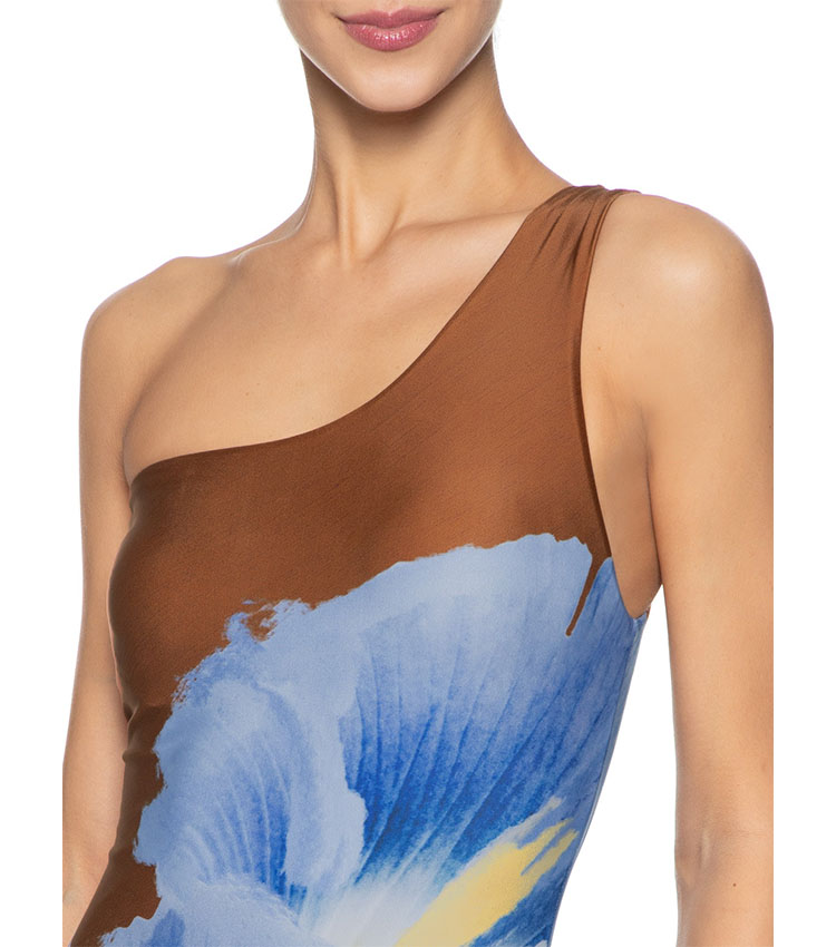 [Copy]V Neck Bowknot Decor Printed Swimsuit Set(s)