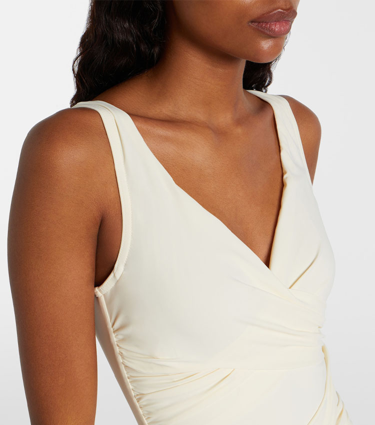 V Neck Solid Color Swimsuit Set(s)