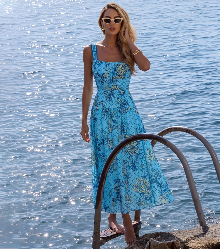 Bandeau Blossom Print Swimsuit Set(s)