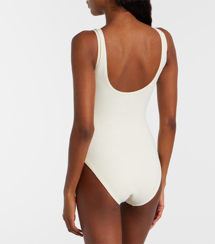 V Neck Solid Color Swimsuit Set(s)