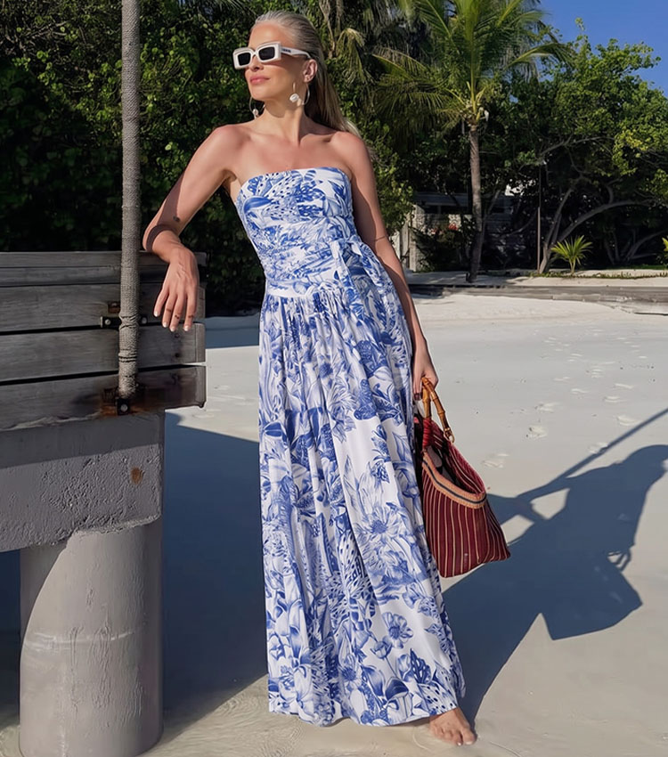 Bandeau Blossom Print Swimsuit Set(s)