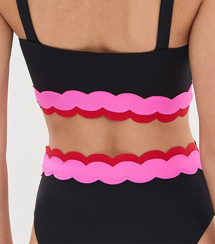 Lace Color Block Swimsuit Set(s)