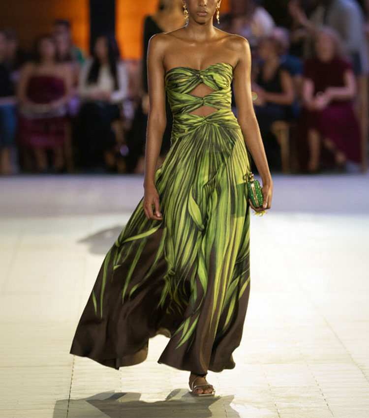 Bandeau Jungle Print Swimsuit Set(s)