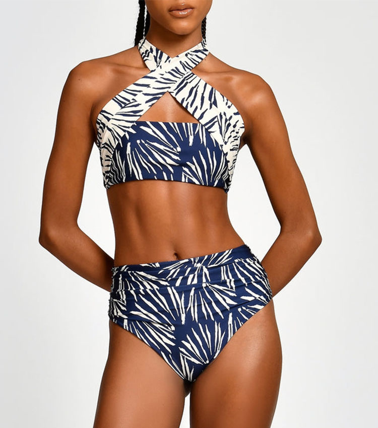 Halter Printed Swimsuit Set(s)