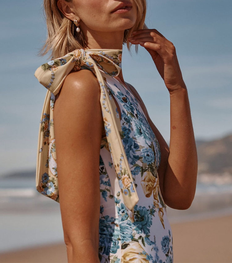 One Shoulder Printed Swimsuit Set(s)