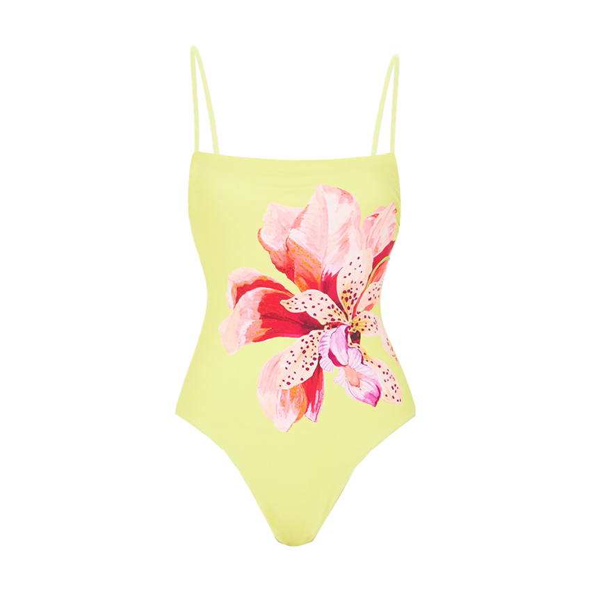 Yellow Lily Print Swimsuit set(s)