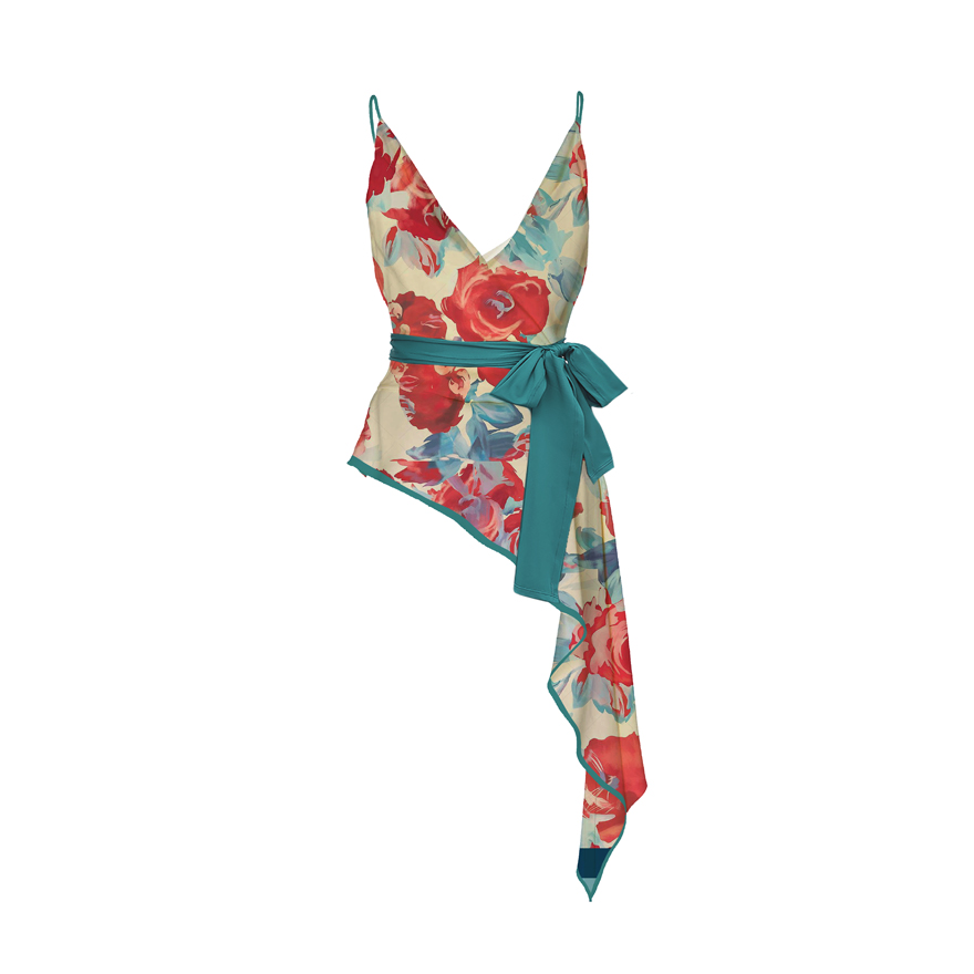 Printed Asymmetric Camisole