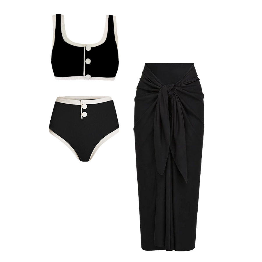 Color Block Grace Bikini Swimsuit