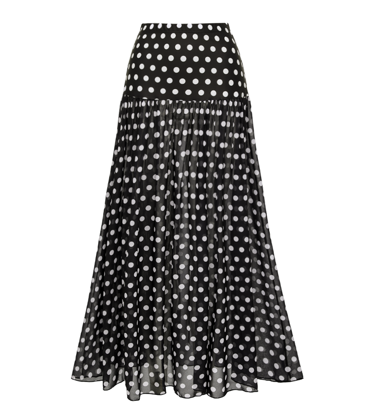 Cut Out Black Polka Dots Print Swimsuit Set(s)