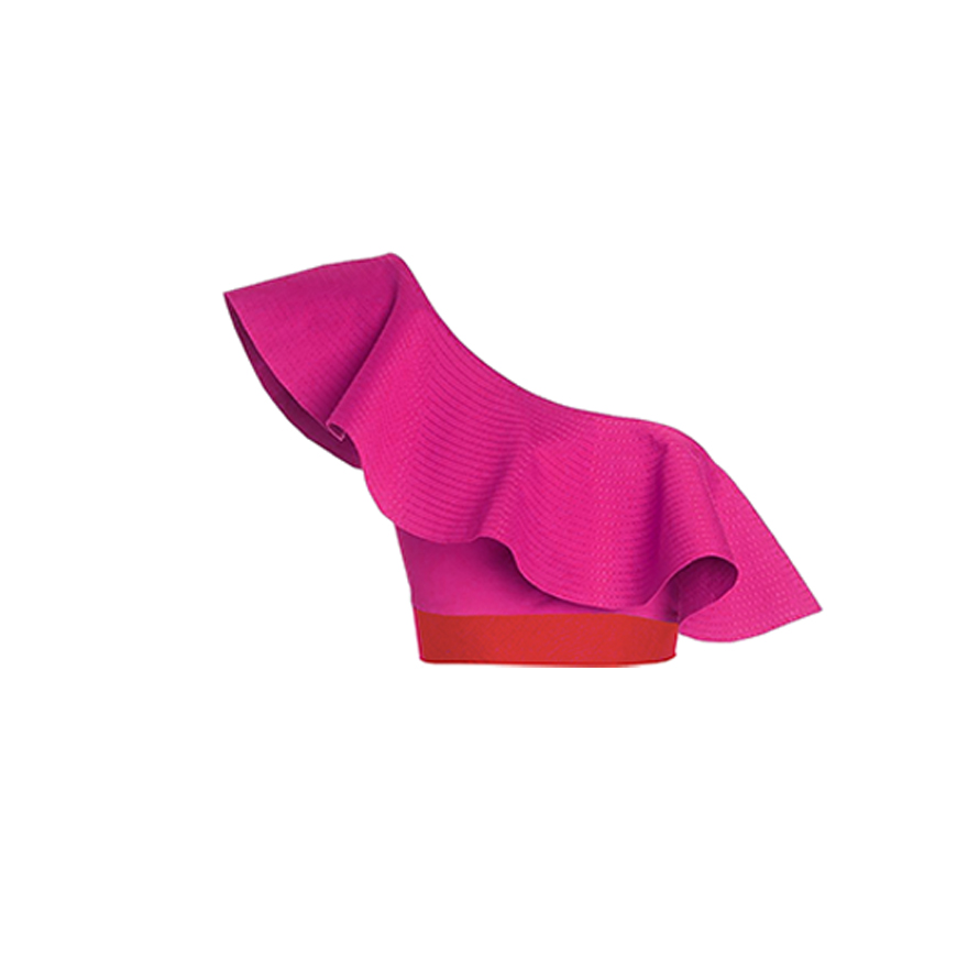 Off-the-Shoulder Ruffled Collar Set