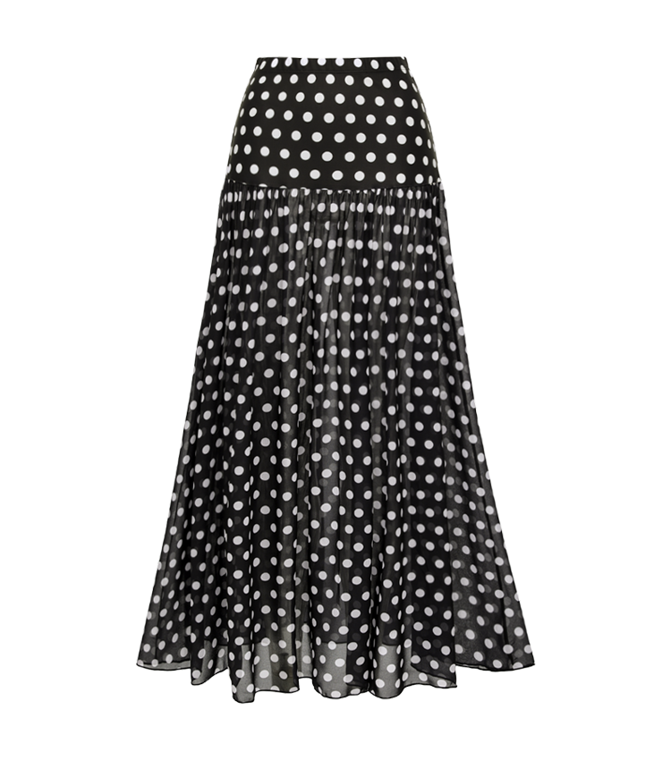  High Waist Bikini Black Polka Dots Print Swimsuit Set(s)