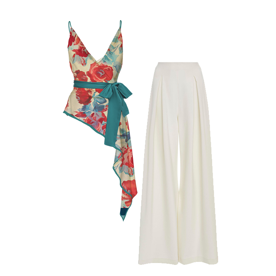 Printed Asymmetric Camisole