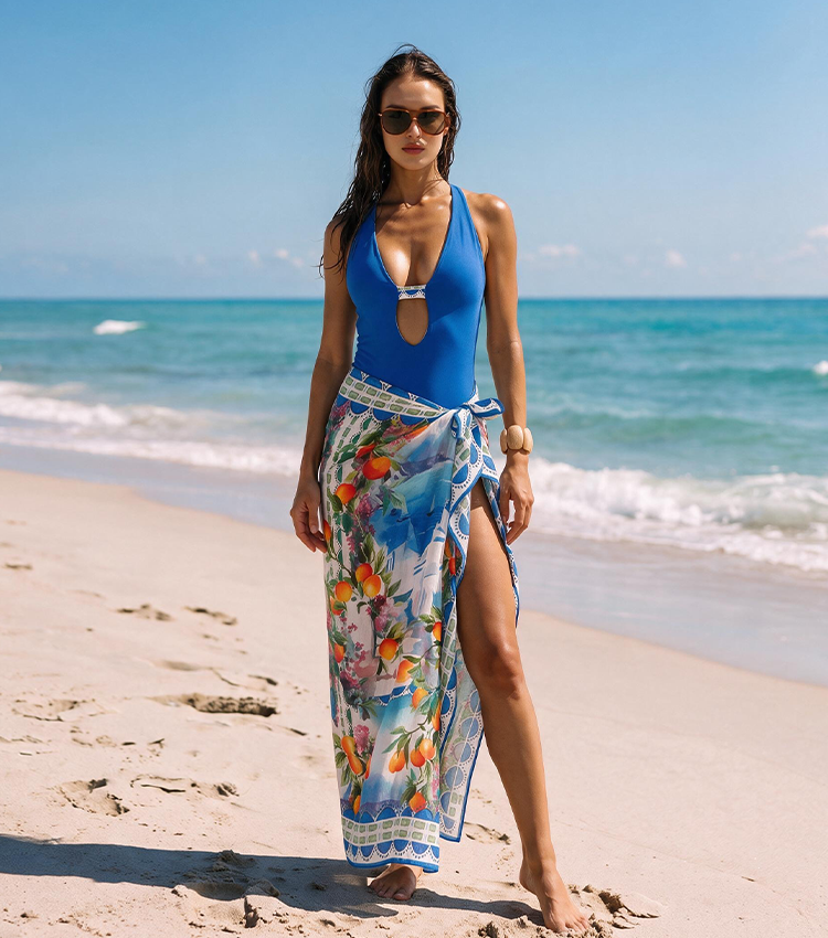 Reversible Landscape Print Swimsuit set(s)