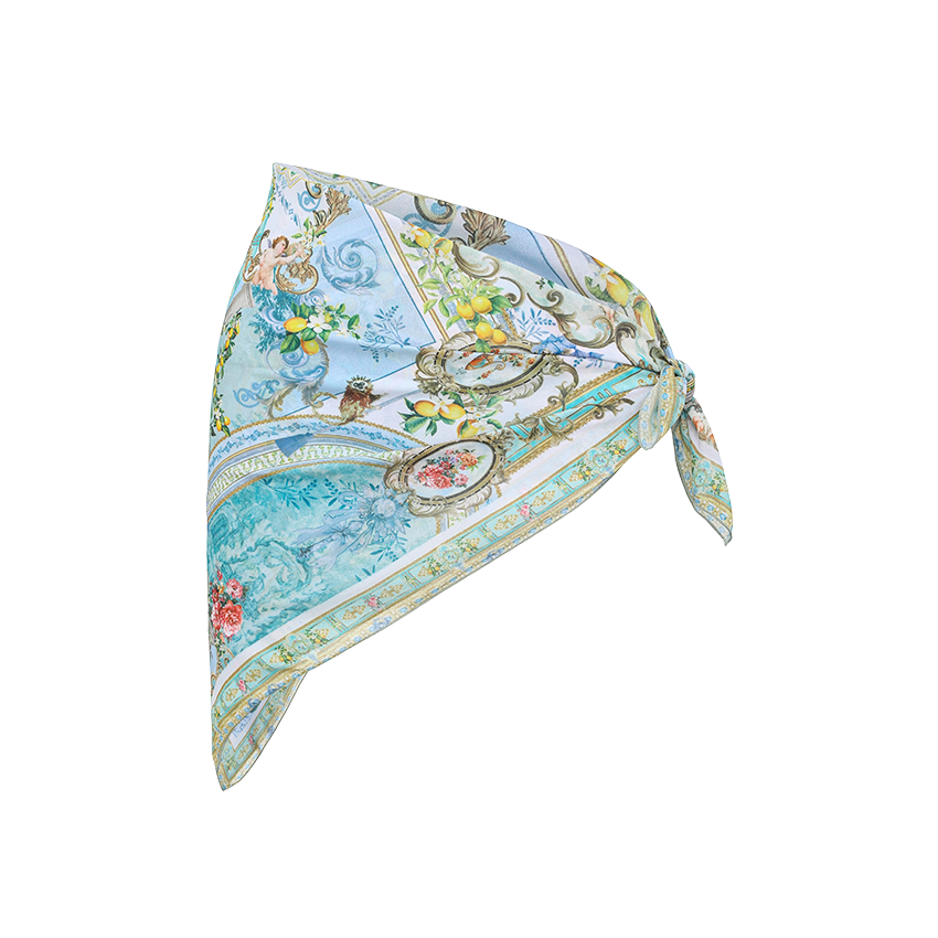 [Copy]Bougainville Print Square Scarf