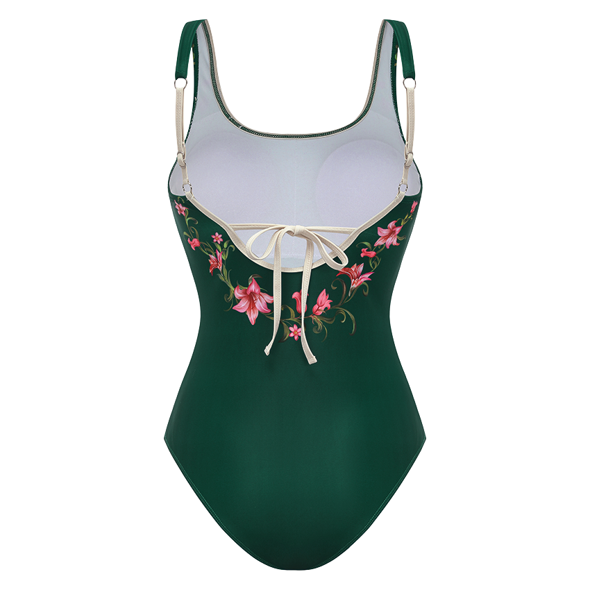 Floral Swimsuit with Embroidered Butterfly Swimsuit Set(s)