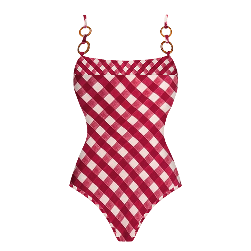 Plaid Printed Swimsuit Set(s)