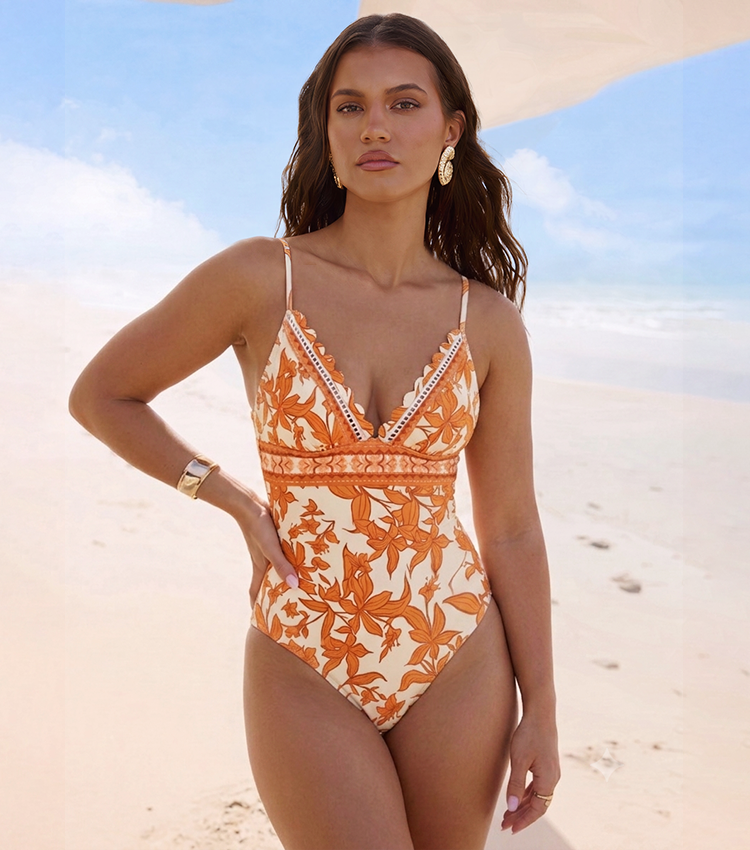 Sling Printed Swimsuit Set(s)