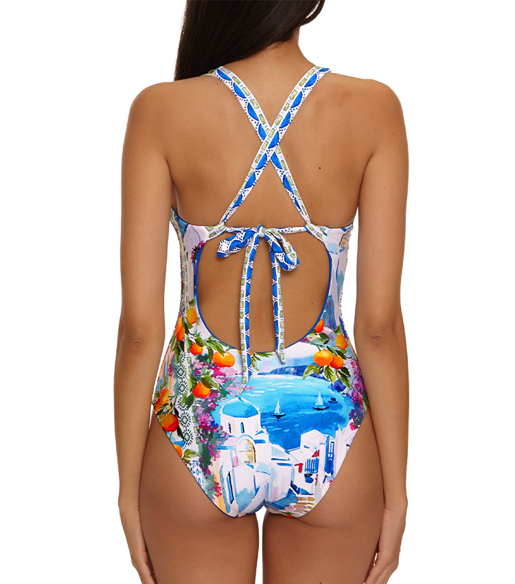 Reversible Landscape Print Swimsuit set(s)