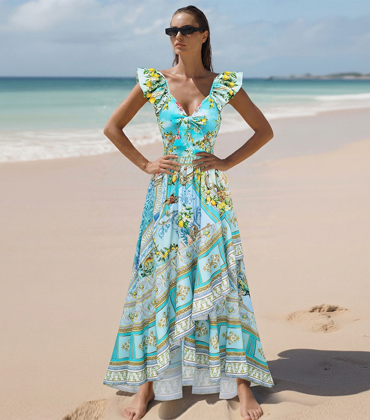 [Copy][Copy][Copy][Copy][Copy]Hollow out Peony Print Swimsuit Set(s)