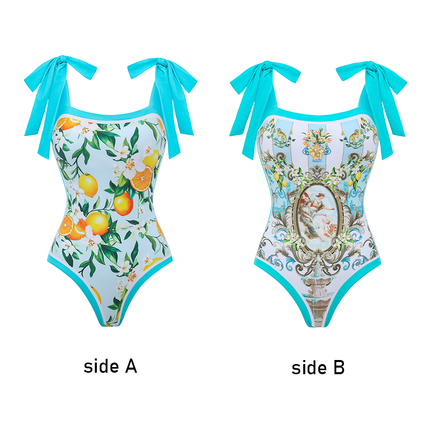 [Copy][Copy][Copy][Copy]Hollow out Peony Print Swimsuit Set(s)
