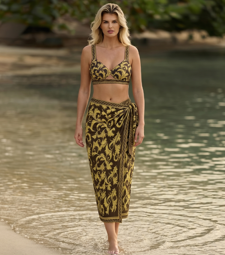 Ruched Shaping Effect Swimsuit set(s)