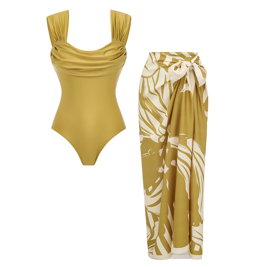 Glow Cowl Neck Swimsuit Set(s)