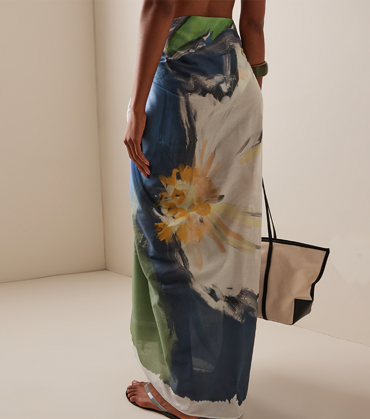 Straps Magnolia Print Swimsuit Set(s)