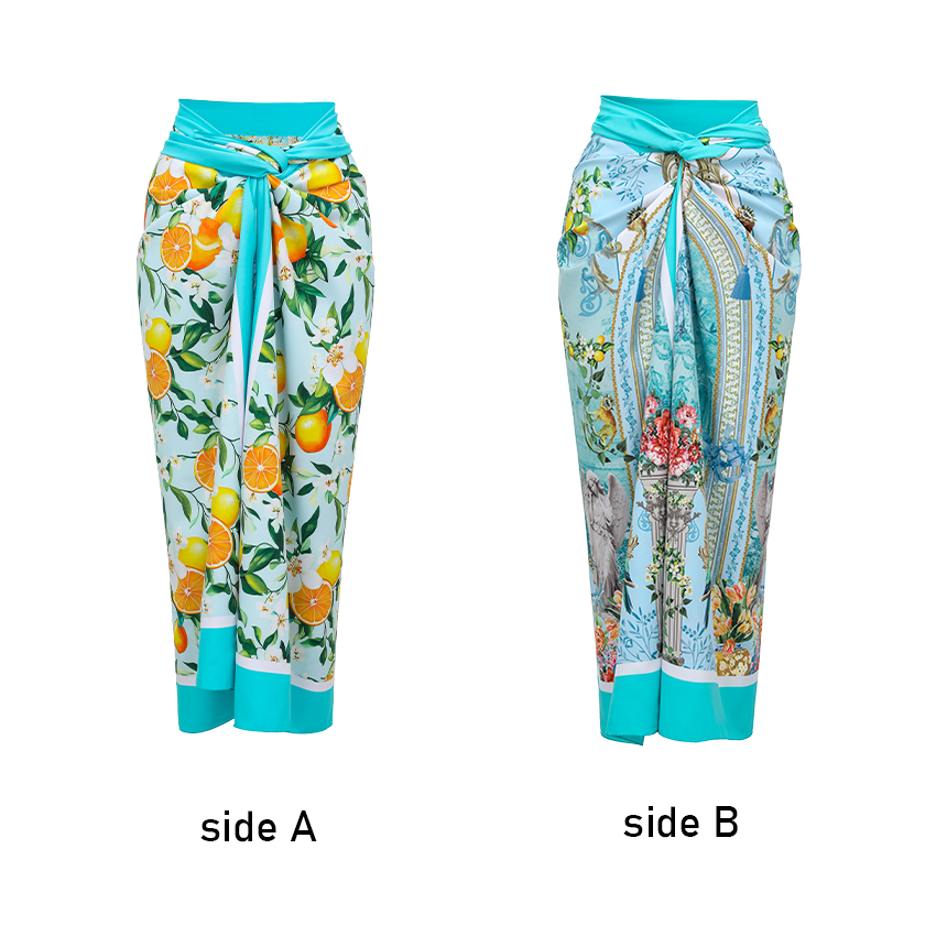 [Copy][Copy][Copy][Copy]Hollow out Peony Print Swimsuit Set(s)