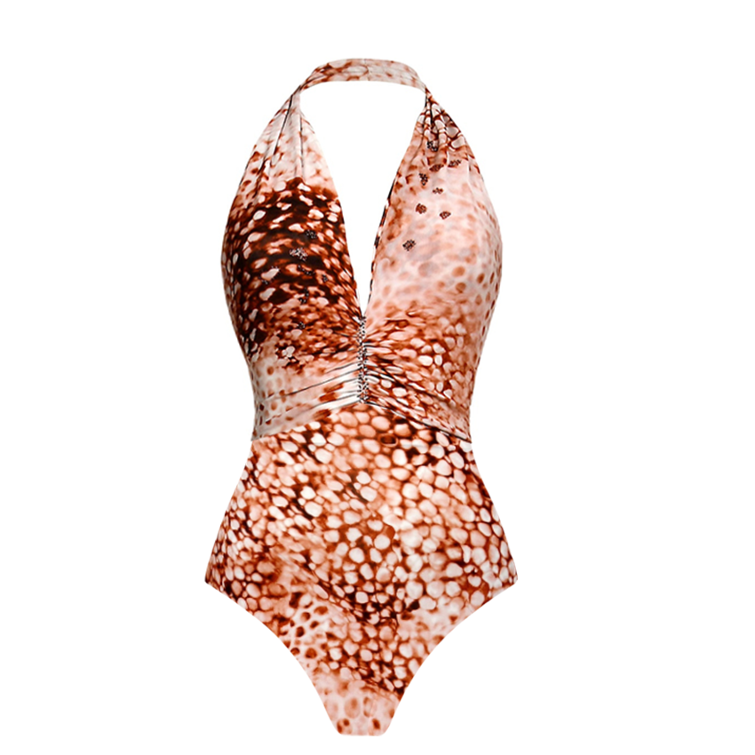 Halter Printed Swimsuit Set(s)