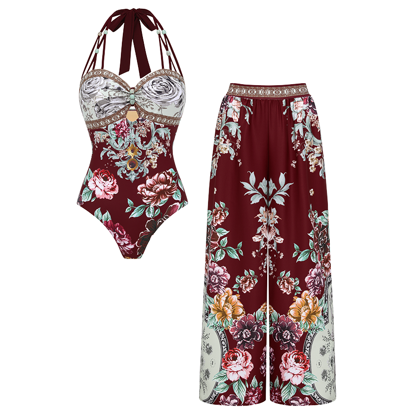 [Copy]Underwire Bow-detailed Swimsuit Set(s)