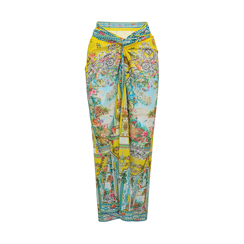 [Copy]Neckband Peony Print Swimsuit Set(s)