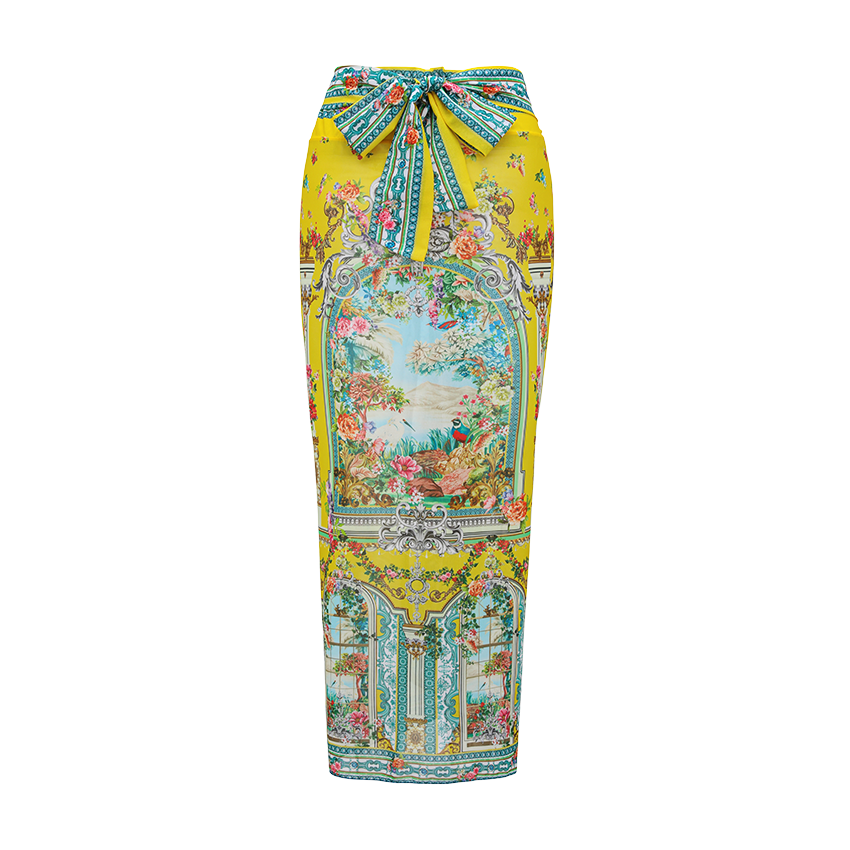 [Copy]Neckband Peony Print Swimsuit Set(s)