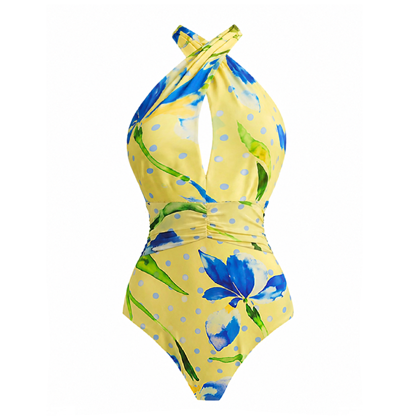 Halter Printed Swimsuit Set(s)