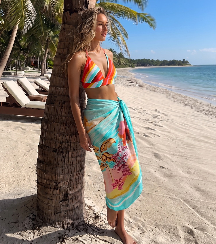 Reversible Landscape Print Swimsuit set(s)