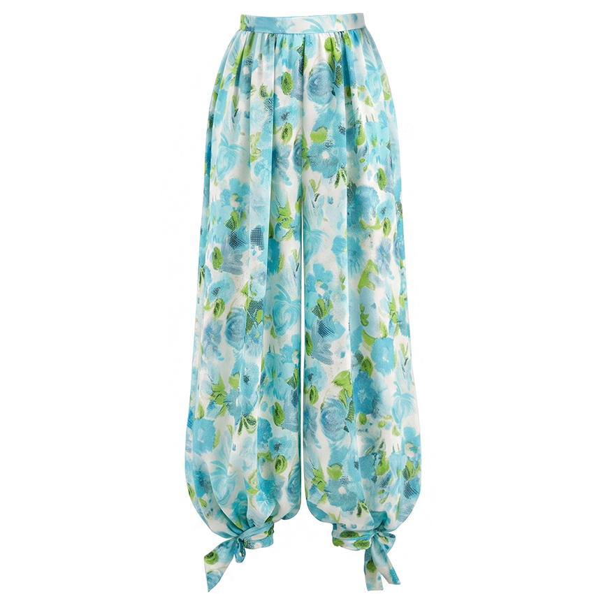 [Copy][Cop]One Shoulder Leaves Print Swimsuit Set(s)