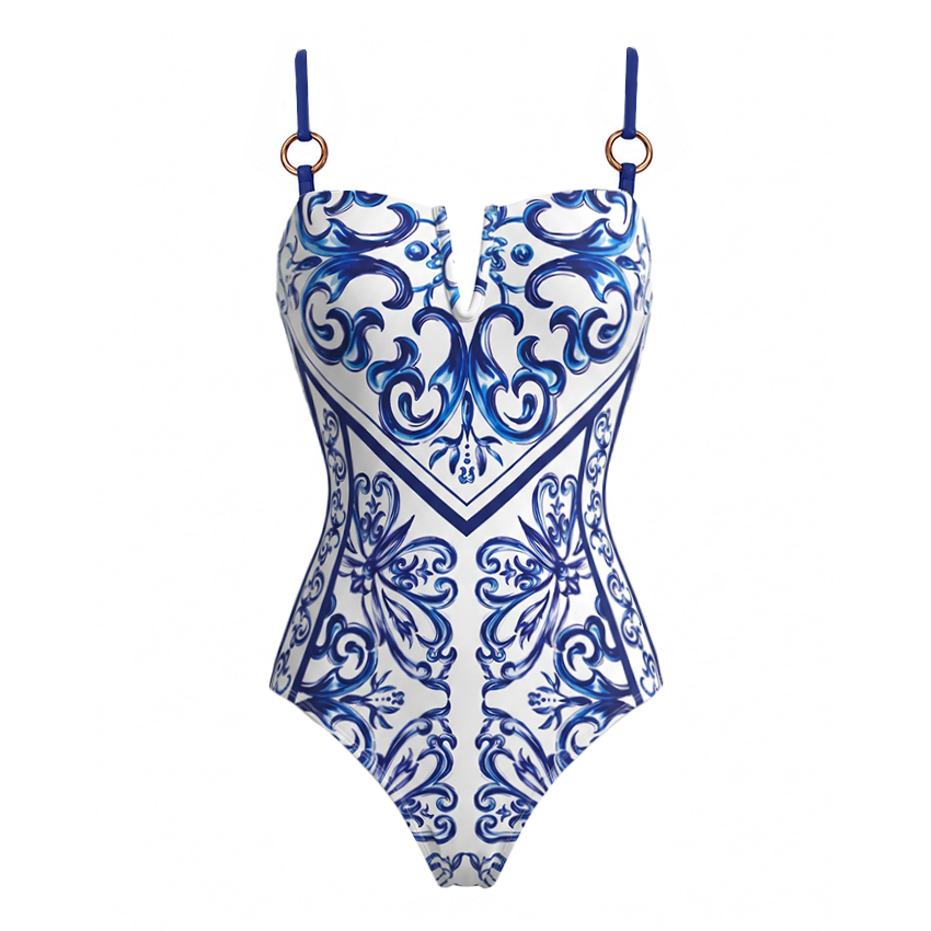 Seville Tiles Printed Swimsuit Set(s)