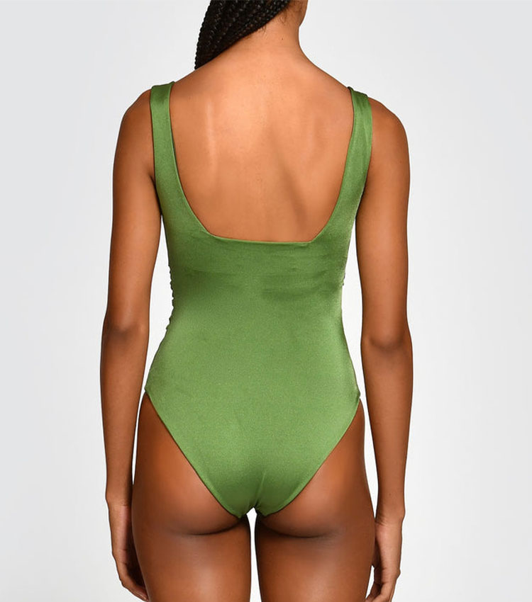 Sling Solid Color Swimsuit Set(s)