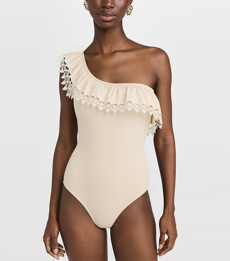 One Shoulder Lace Swimsuit Set(s)